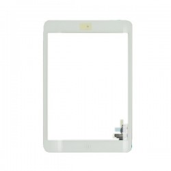 iPad mini 3 - Vitre Glass Tactile blanc