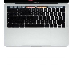 Protection clavier Noir UK Qwerty macbook pro touchbar 13" A1706 15" A1707 