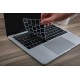 Protection clavier Noir UK Qwerty macbook pro 13" A1708 sans touchbar