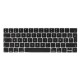 Protection clavier Noir Azerty macbook pro touchbar 13" A1706 15" A1707 