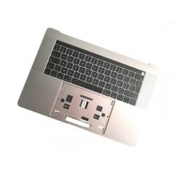 Topcase et clavier Français macbook 15" A1707 Touchbar Argent Silver