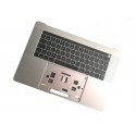 Topcase et clavier Français macbook 15" A1707 Touchbar Argent Silver