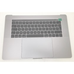 Topcase Complet et clavier Français macbook 15" A1707 Touchbar Argent
