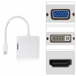 MacBook, MacbookPro et iMac - Câble Mini Display Port VGA/DVI/HDMI