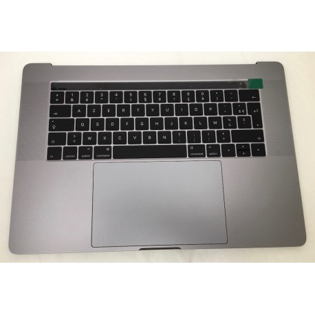 Topcase et clavier Français Complet avec touchbar, trackpad, batterie haut parleur macbook 15" A1707 Touchbar Gris Sideral