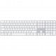 A1843 Clavier Apple Magic Keyboard AZERTY avec pavé numérique Argent Blanc